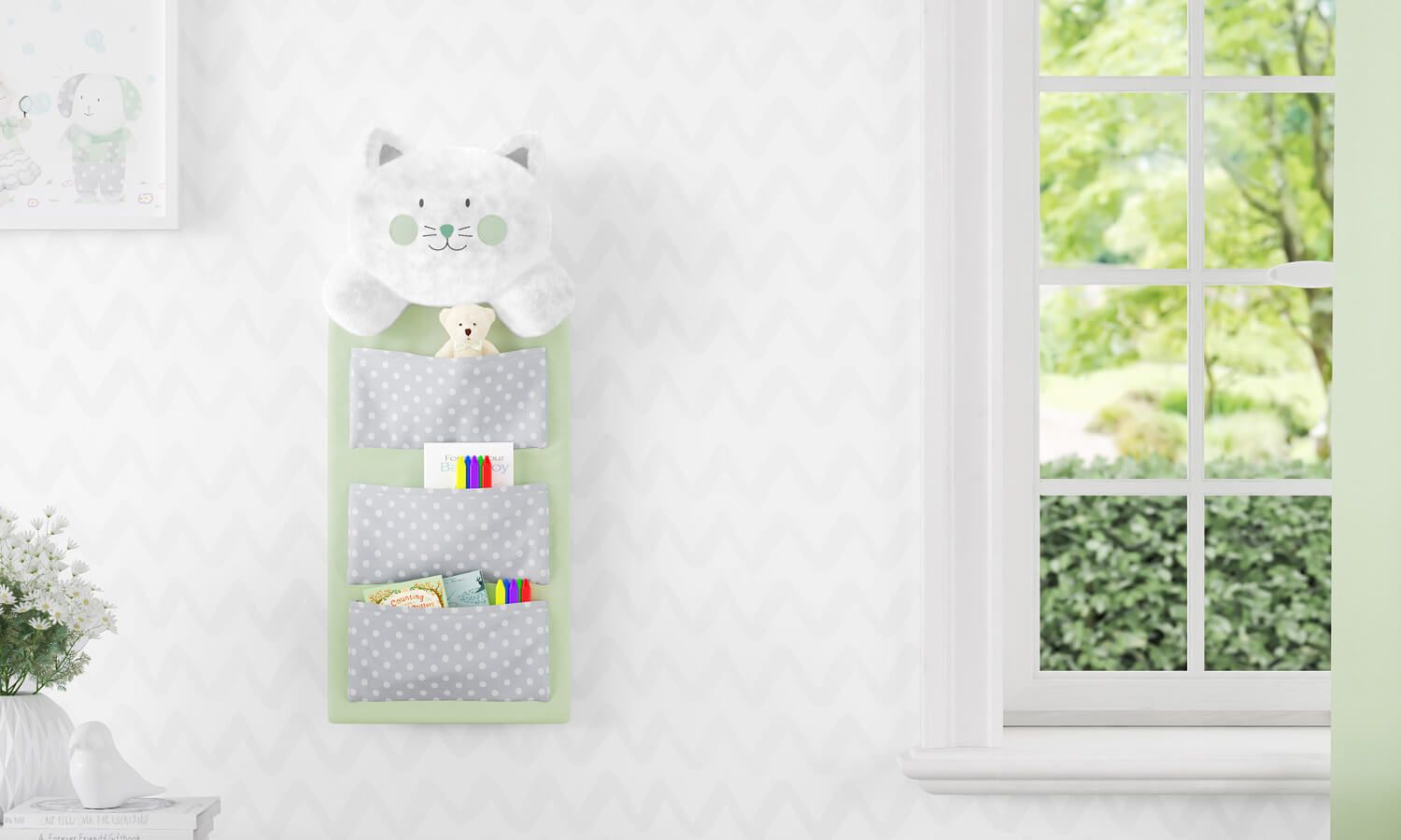 Organizador de Berço Amiguinha Gatinha