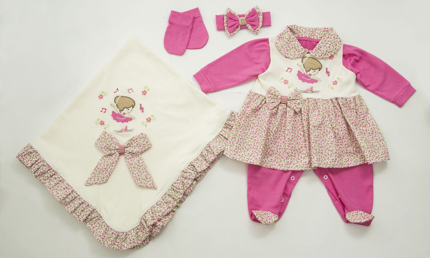 Saída Maternidade Vestido Bailarina Pink