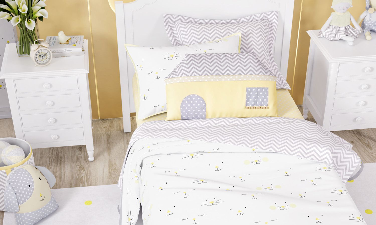 Edredom Infantil Solteiro Amiguinhas