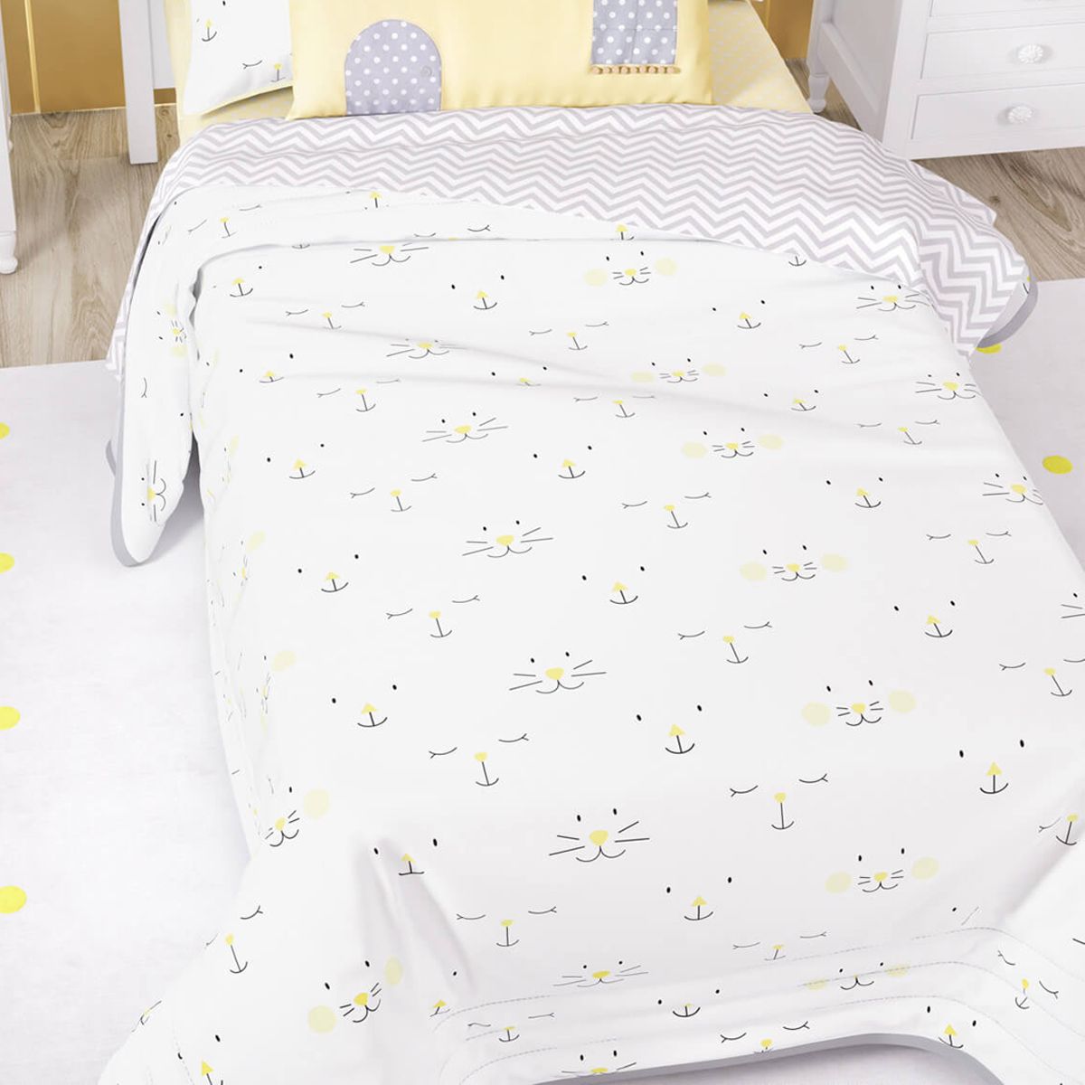 Edredom Infantil Solteiro Amiguinhas