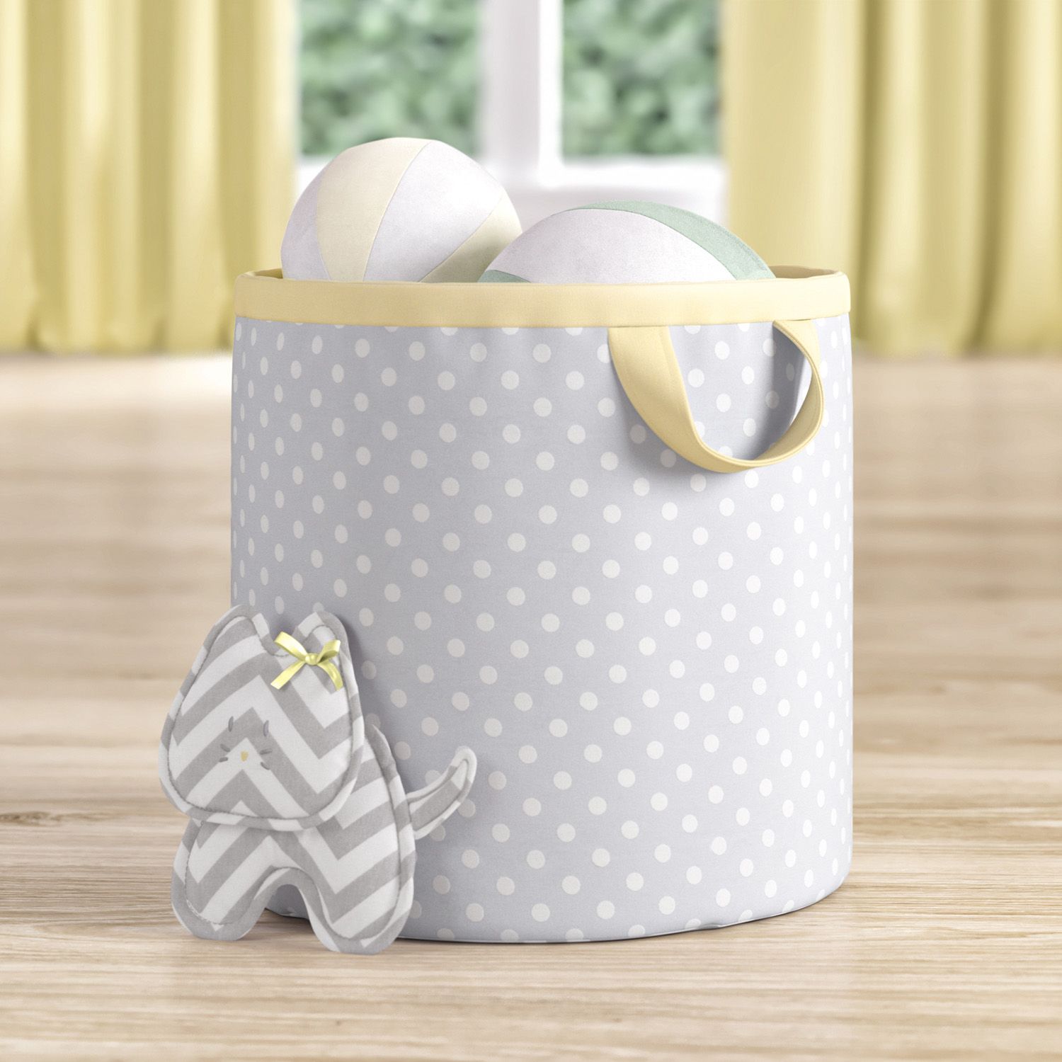 Cesto Organizador para Brinquedos Poá Amiguinhas 24cm