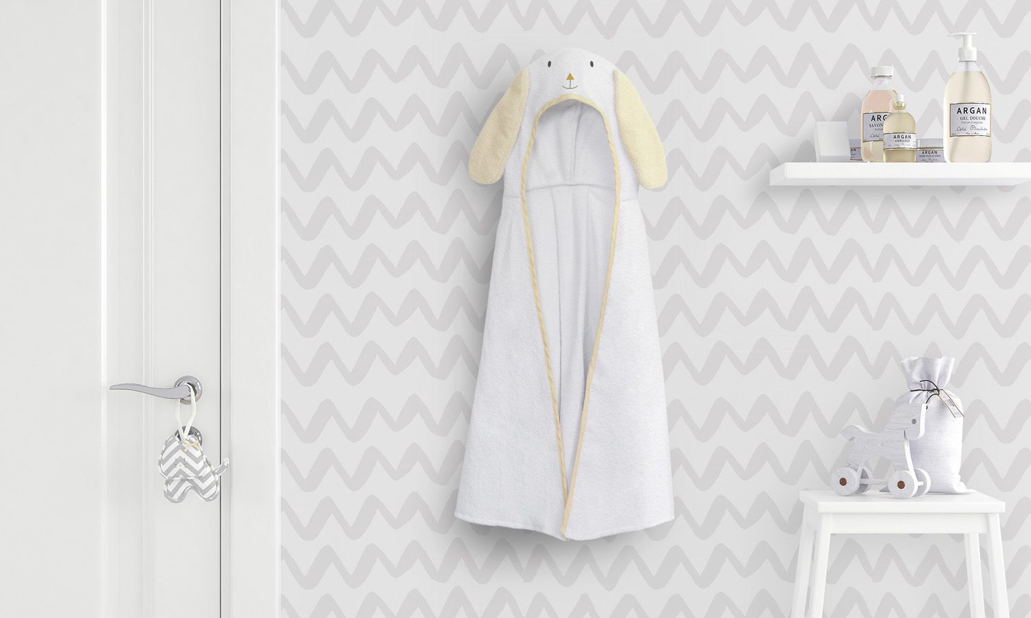 Toalha com Capuz Infantil Amiguinha Cachorrinha 90cm