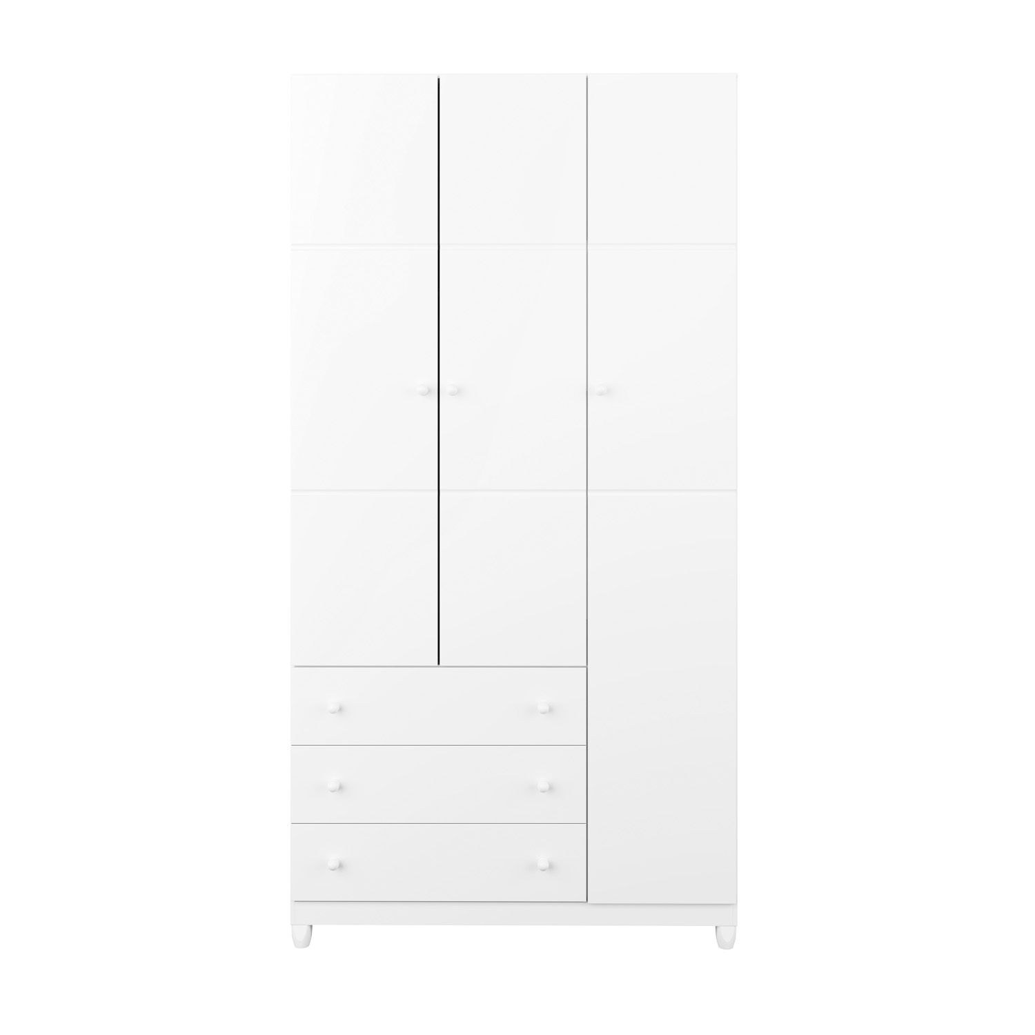 Guarda Roupa Infantil Branco 3 Portas Premier
