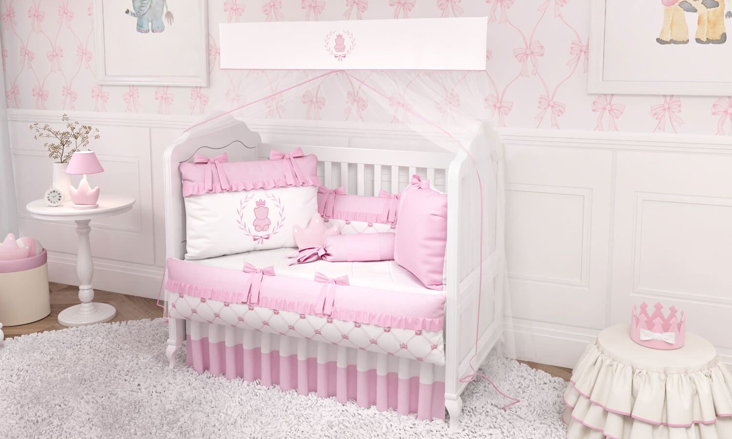 Kit Berço Ursinho Clássico Marinho