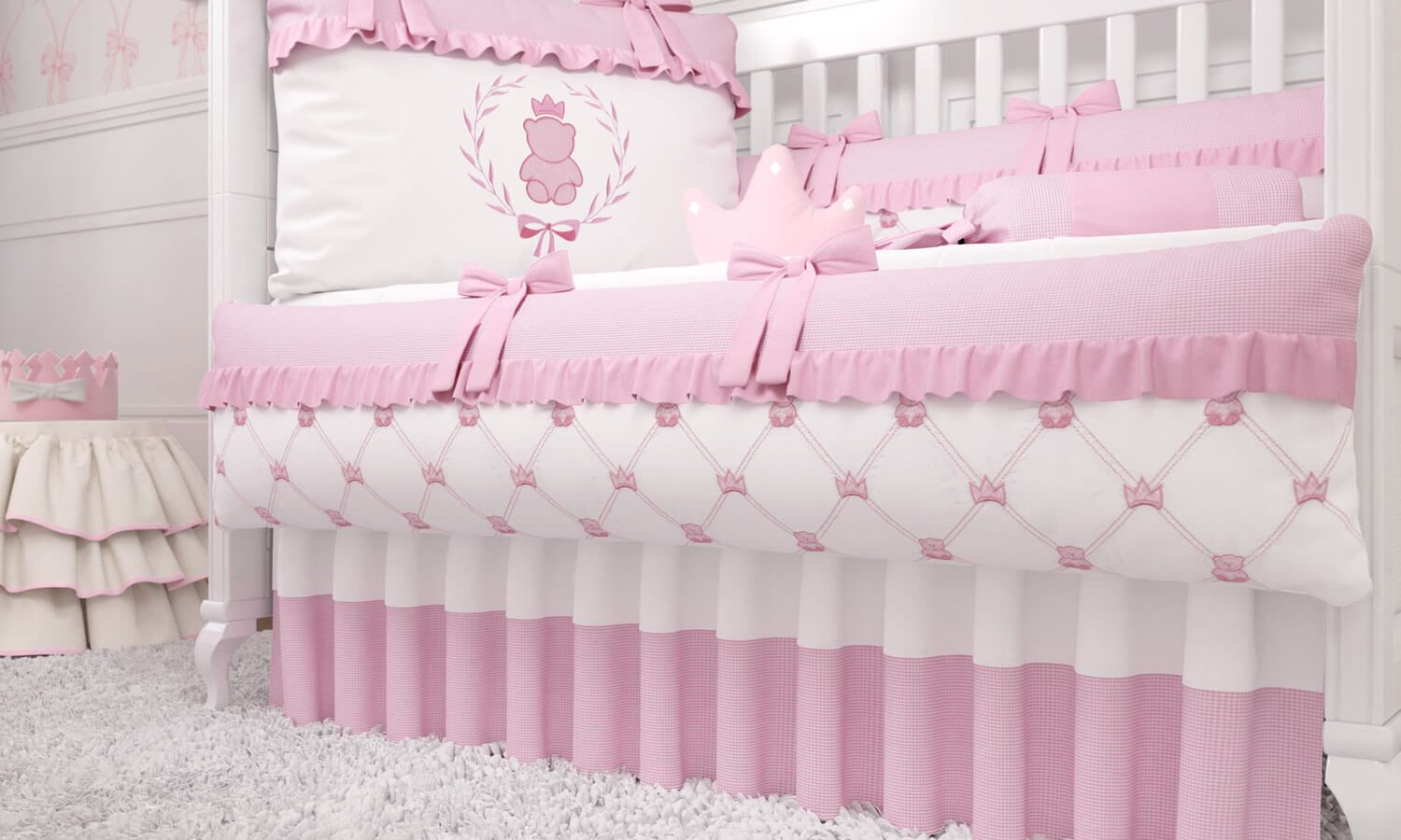 Kit Berço Ursinho Clássico Marinho