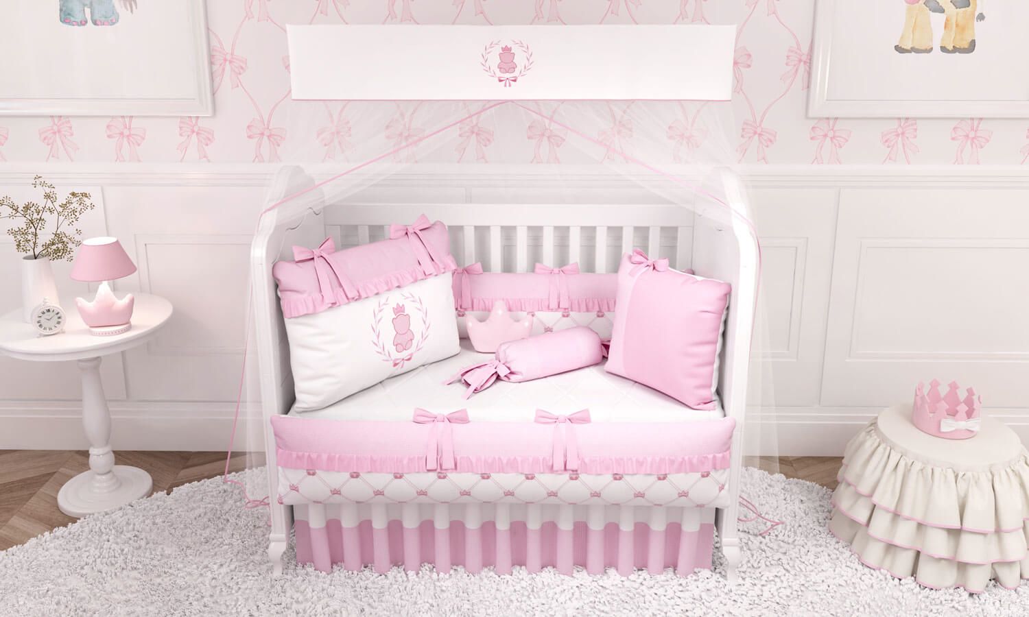 Kit Berço Ursinho Clássico Marinho