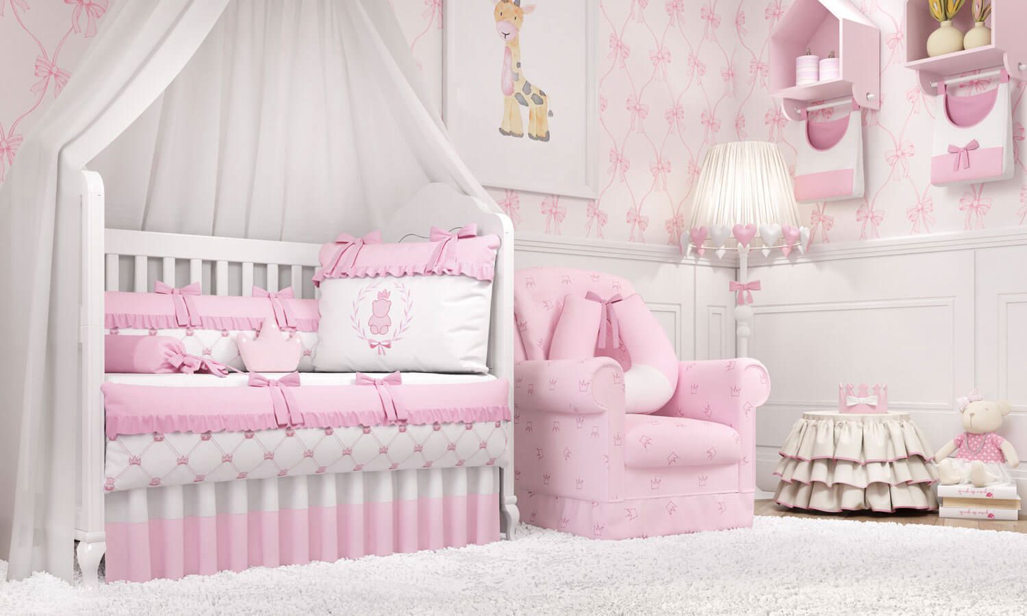 Kit Berço Ursinho Clássico Marinho