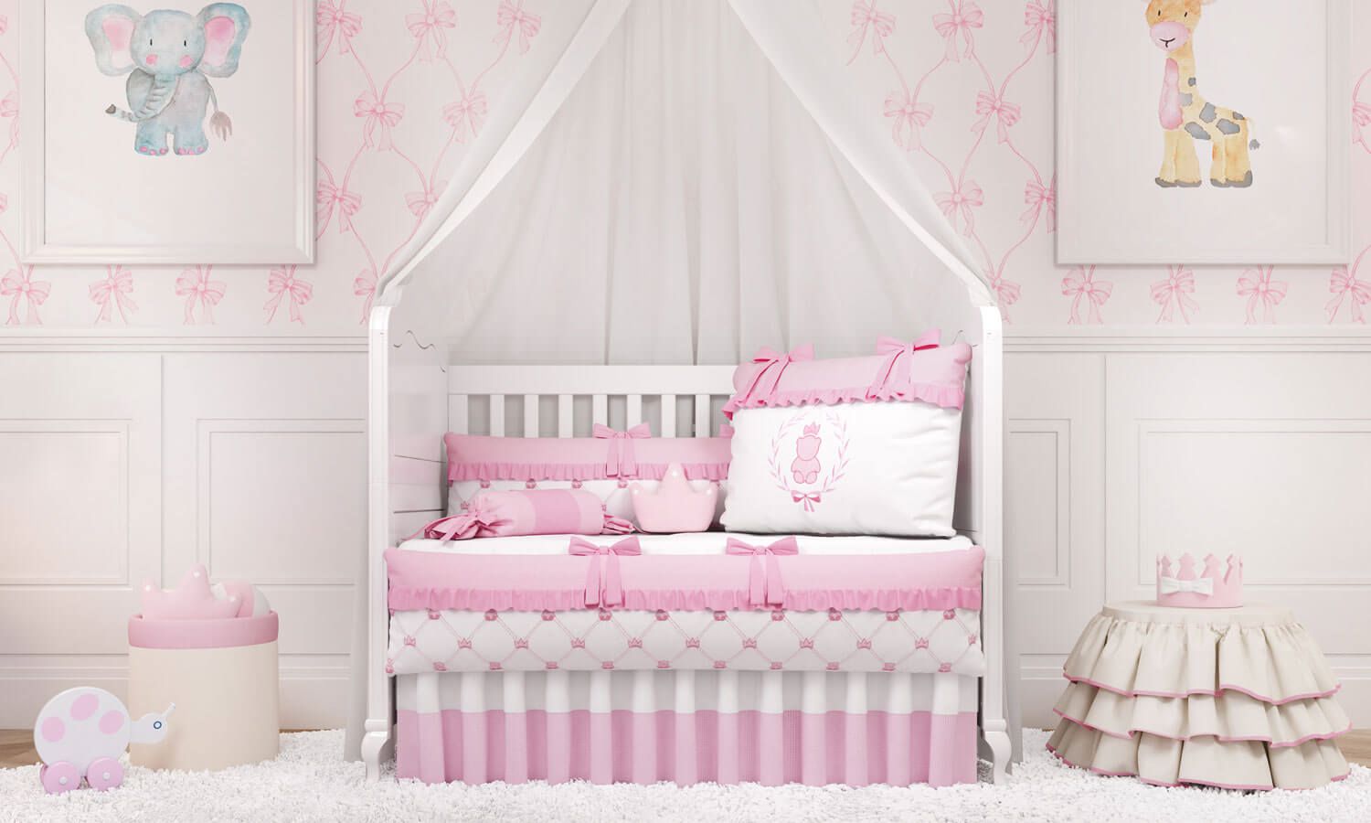 Kit Berço Ursinho Clássico Marinho