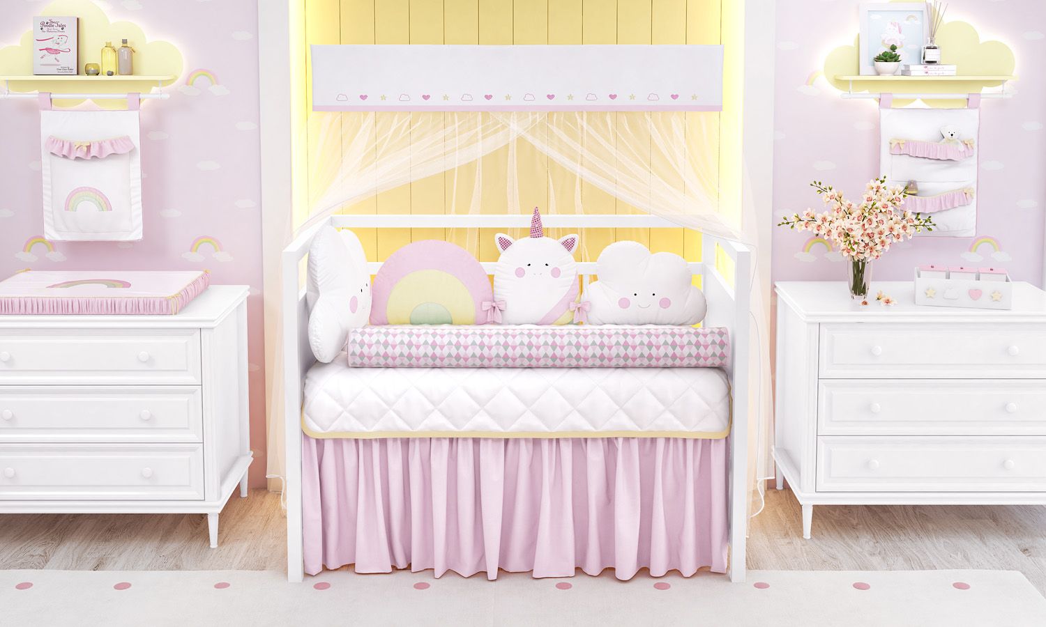 Kit Berço Amiguinhas Unicórnio