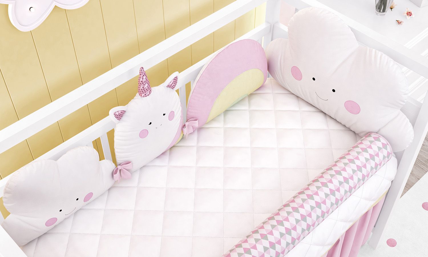 Kit Berço Amiguinhas Unicórnio