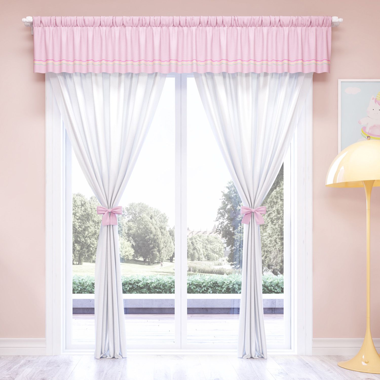 Cortina Amiguinhas Unicórnio 1,50m