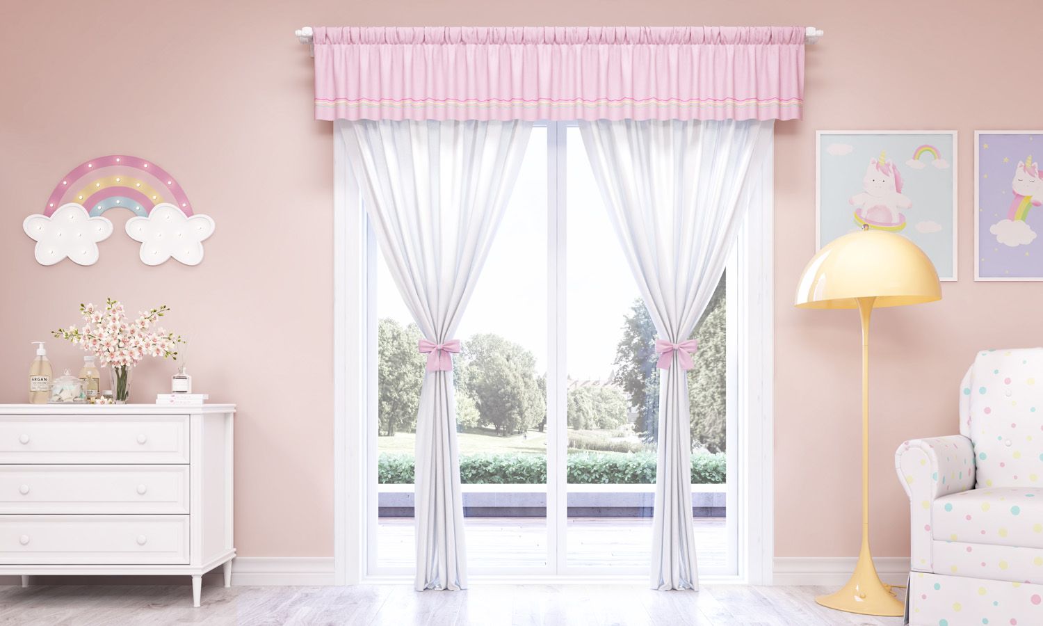 Cortina Amiguinhas Unicórnio 1,50m