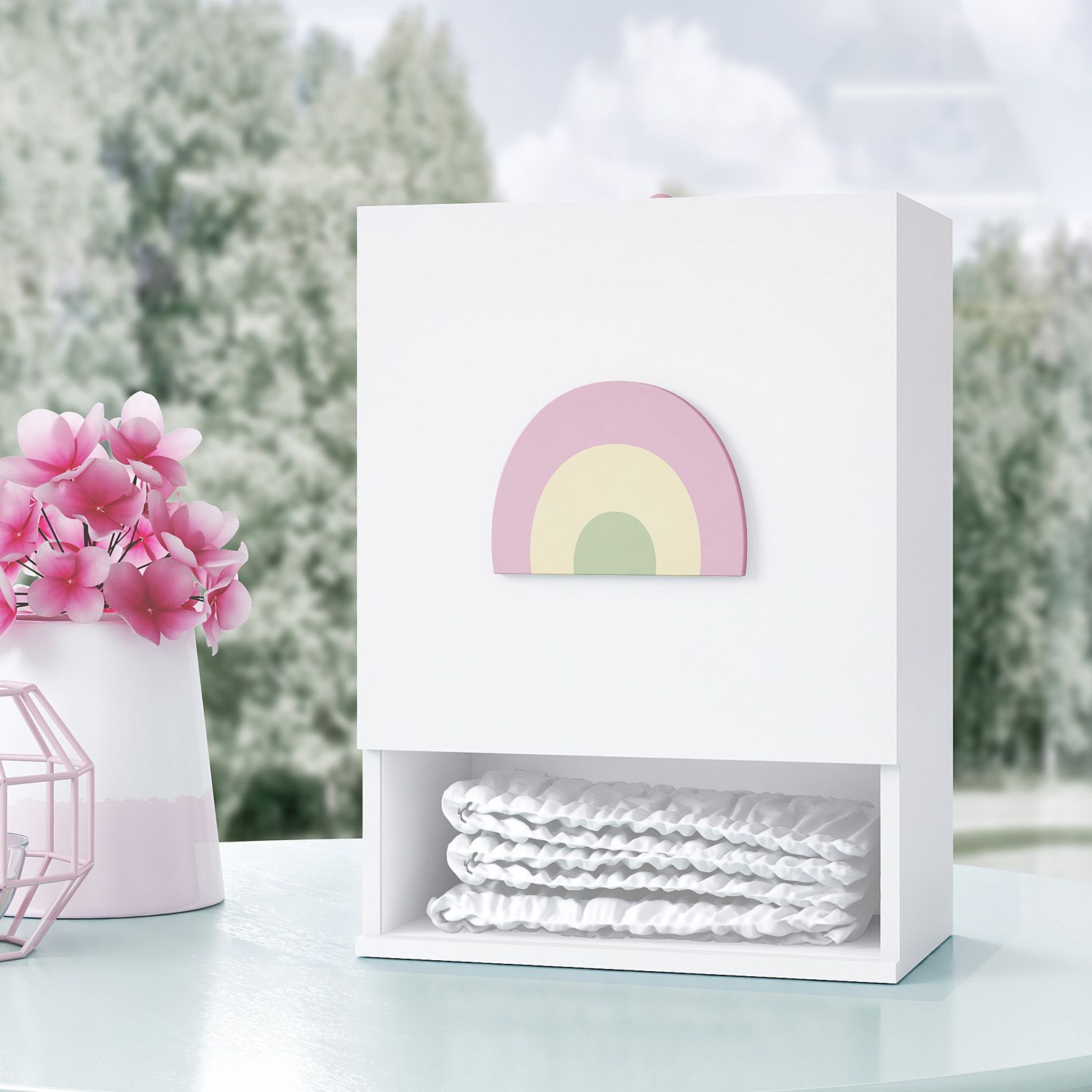 Porta Fraldas Arco-Íris