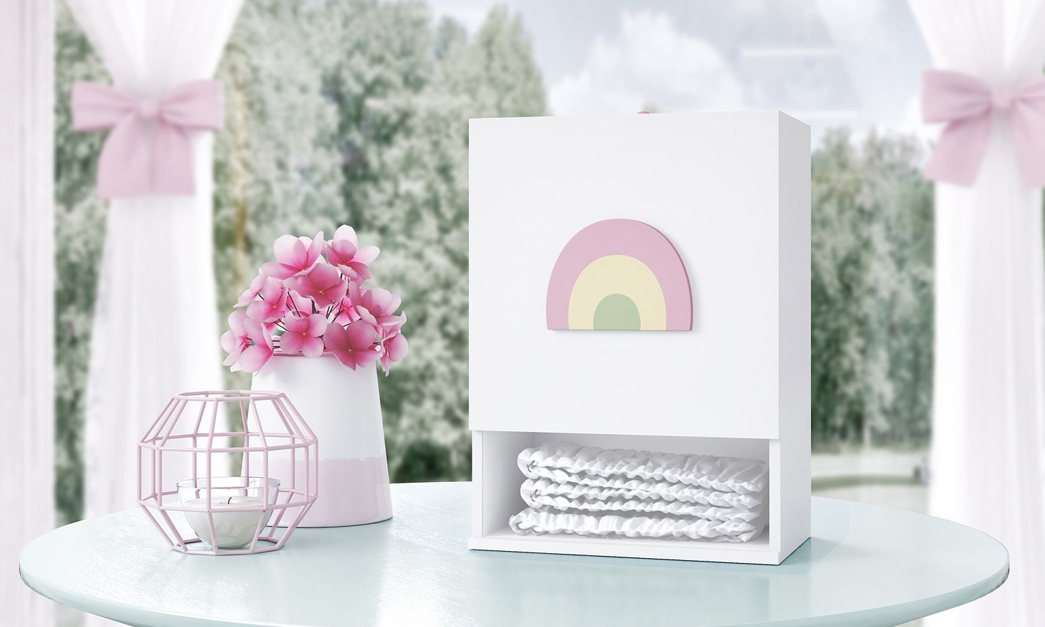 Porta Fraldas Arco-Íris