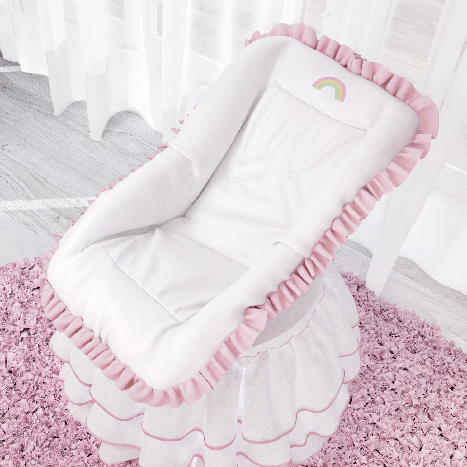 Capa para Bebê Conforto Arco-Íris