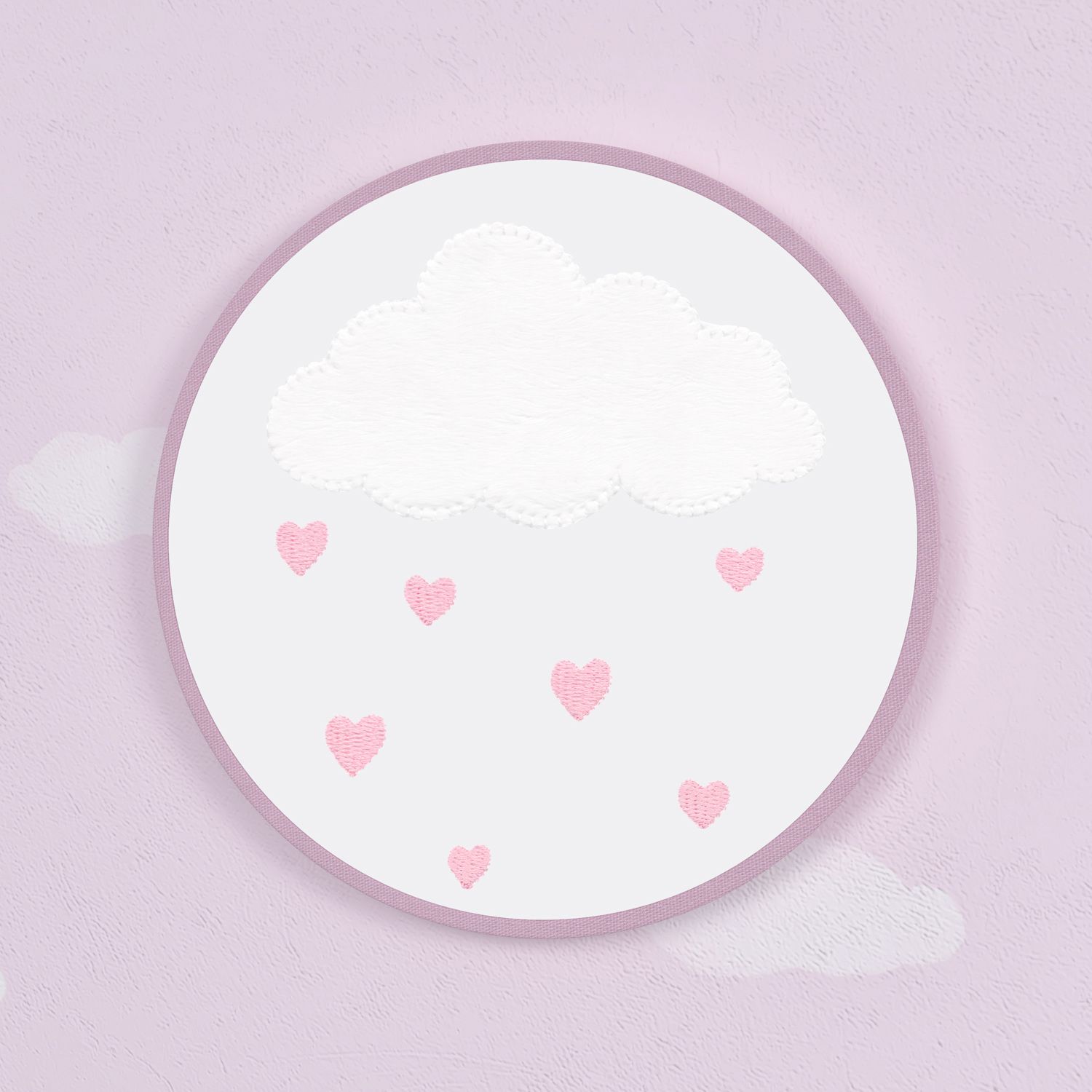 Quadro Bastidor Chuva de Amor 16cm