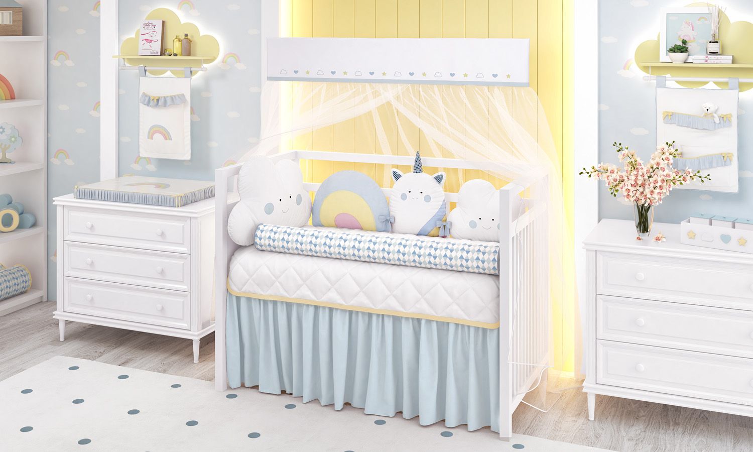 Kit Berço Amiguinhas Unicórnio