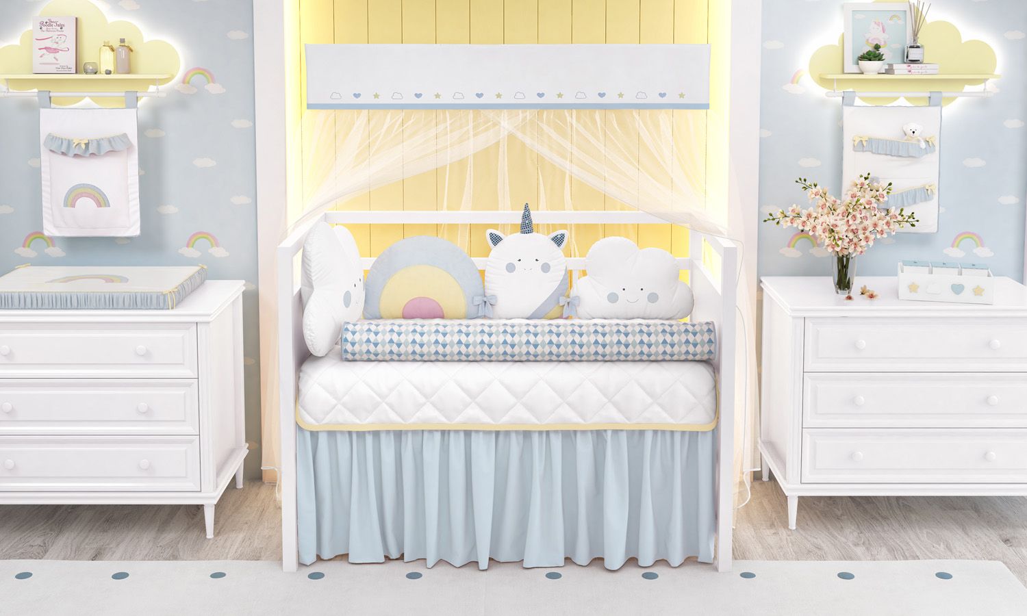 Kit Berço Amiguinhas Unicórnio