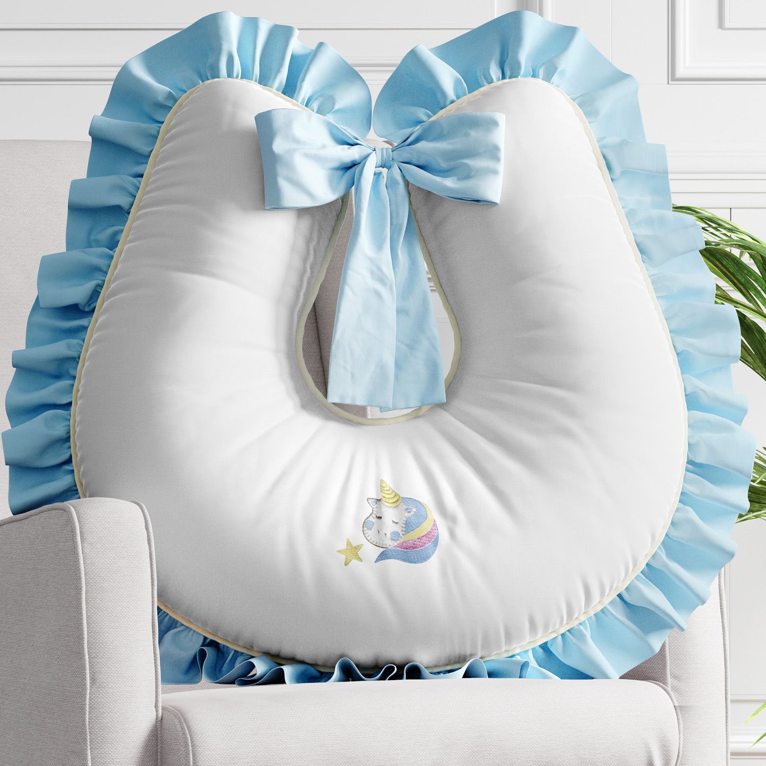 Almofada Amamentação Amiguinhas Unicórnio