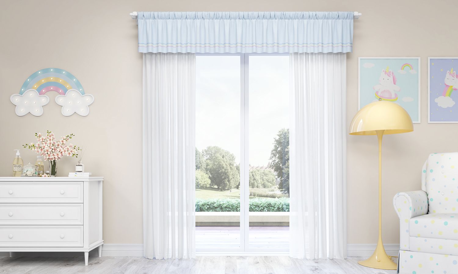 Cortina Amiguinhas Unicórnio 1,50m