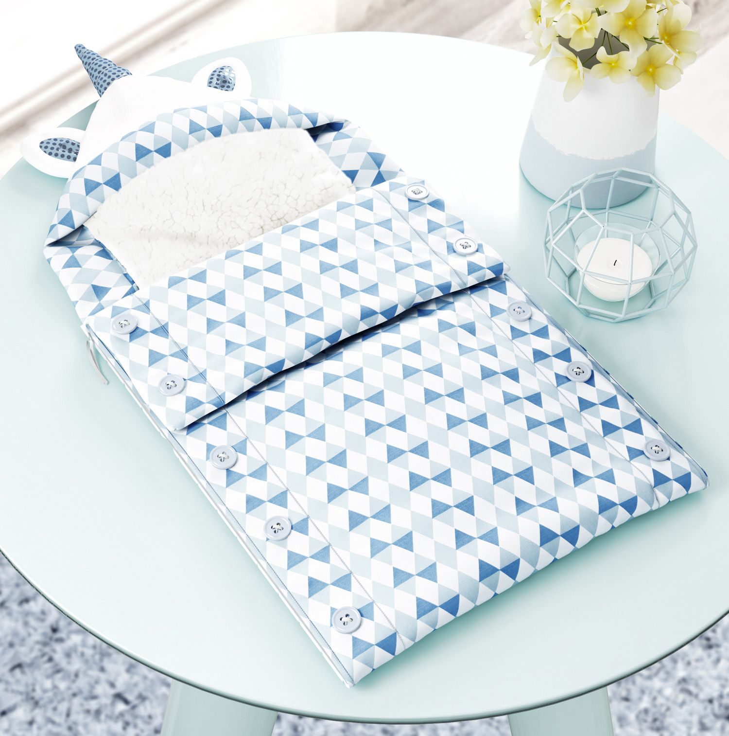 Porta Bebê com Capuz Amiguinhas Unicórnio