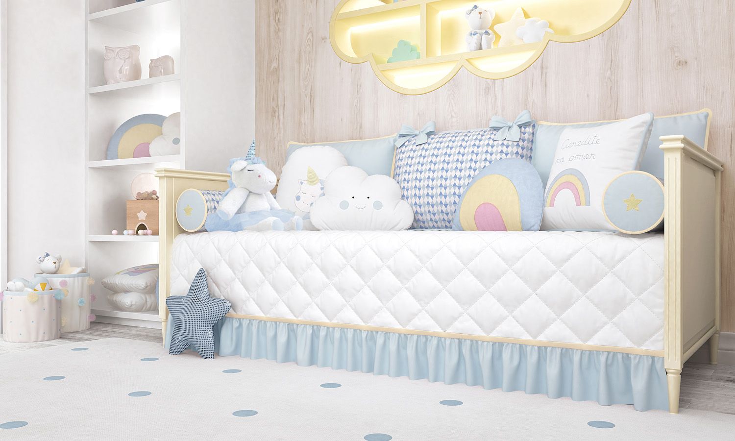 Kit Cama Babá Amiguinhas Unicórnio