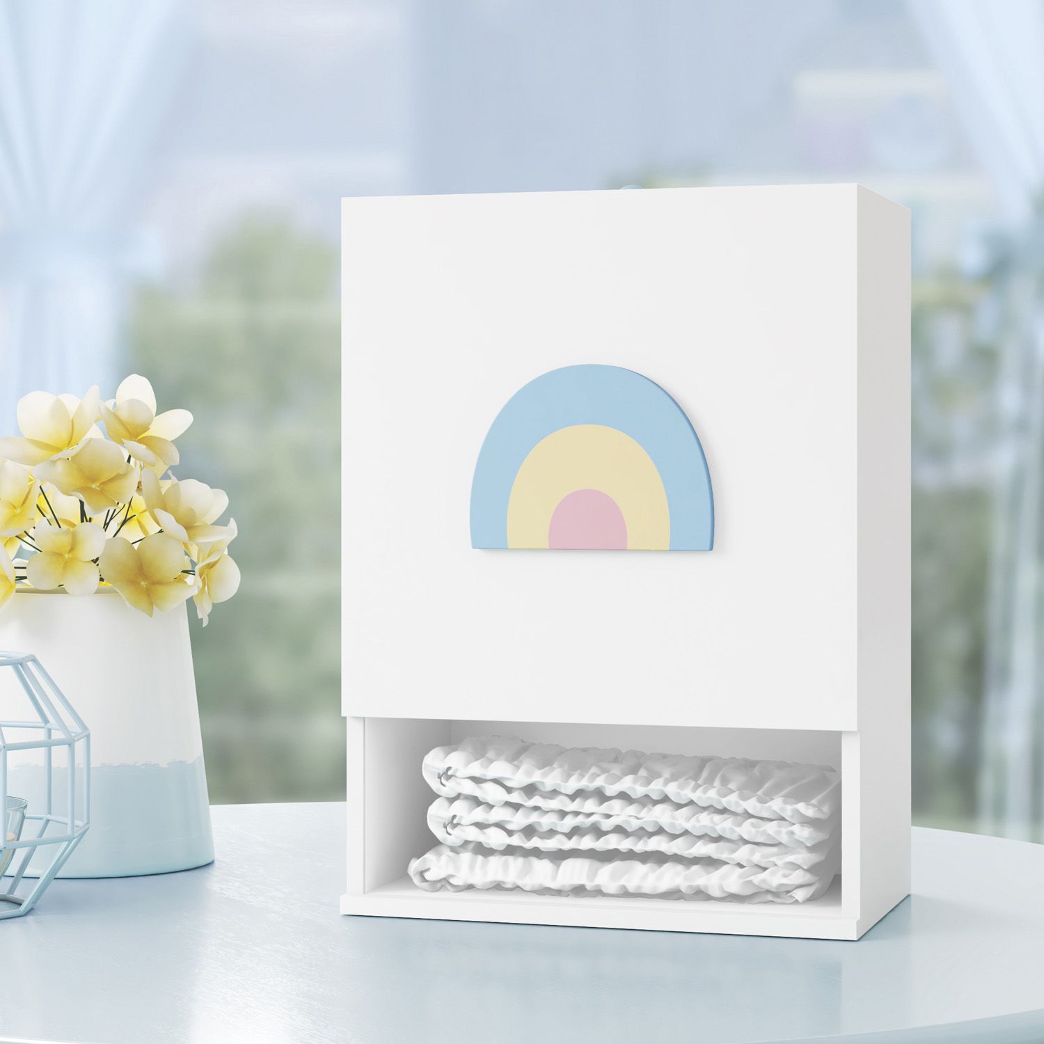 Porta Fraldas Arco-Íris