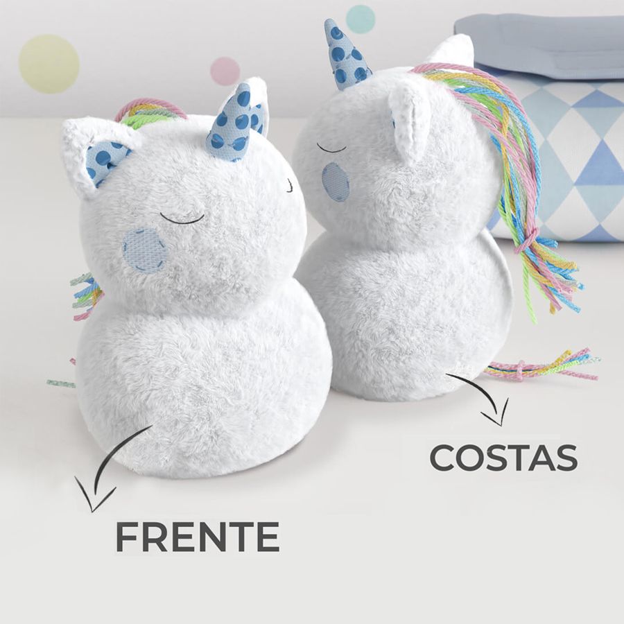 Enfeite para Puxador Pelúcia Amiguinhas Unicórnio