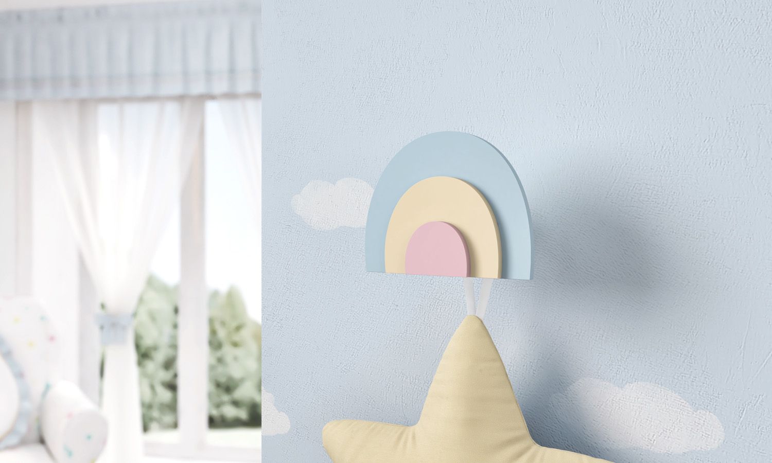 Cabideiro de Parede Arco-Íris