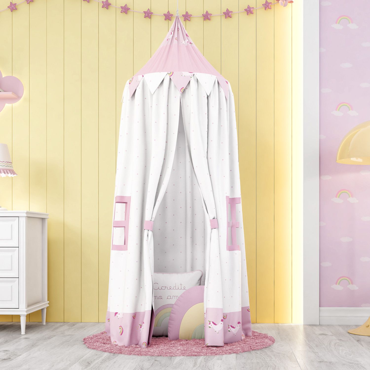 Tenda Dossel Amiguinhas Unicórnio 2m