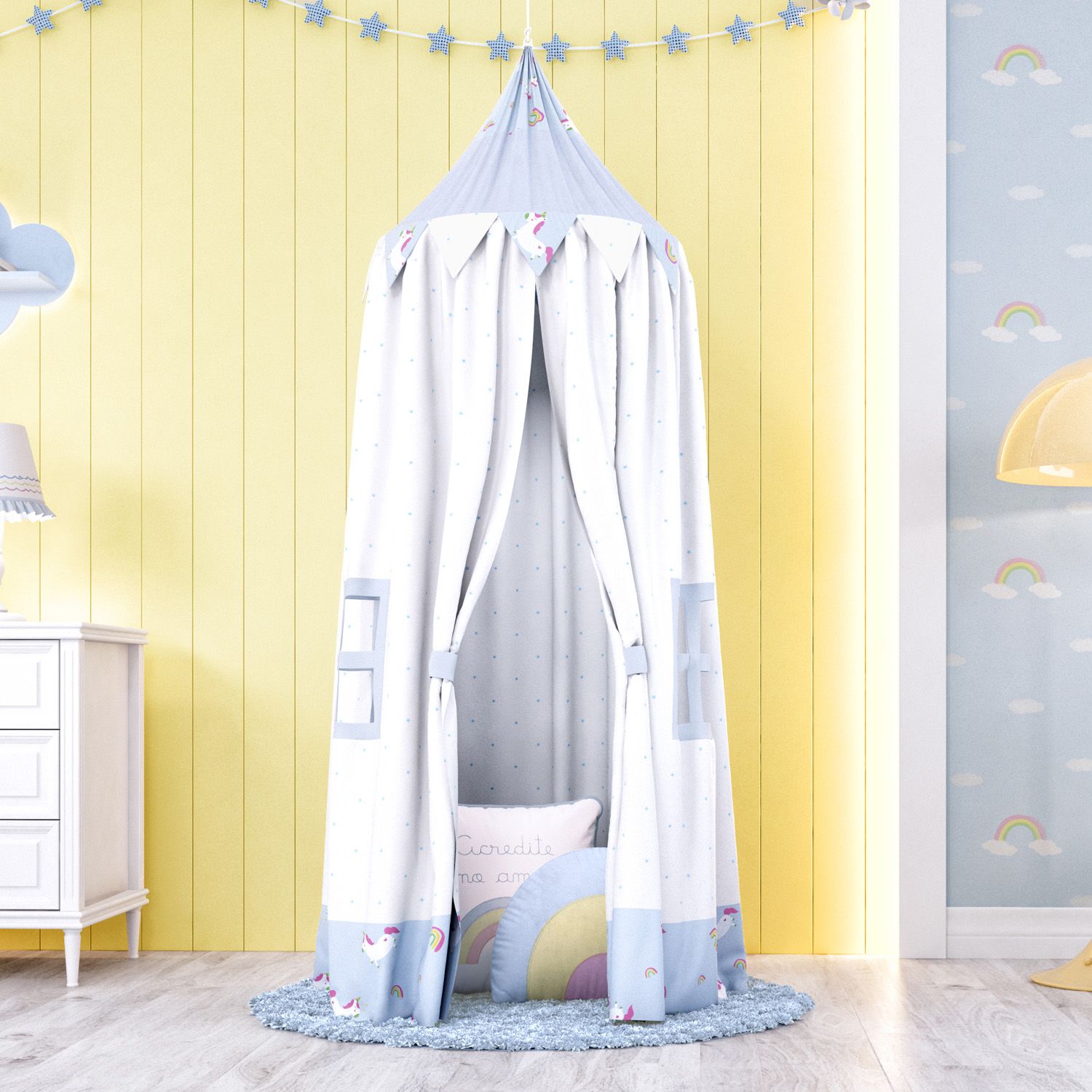 Tenda Dossel Amiguinhas Unicórnio 2m