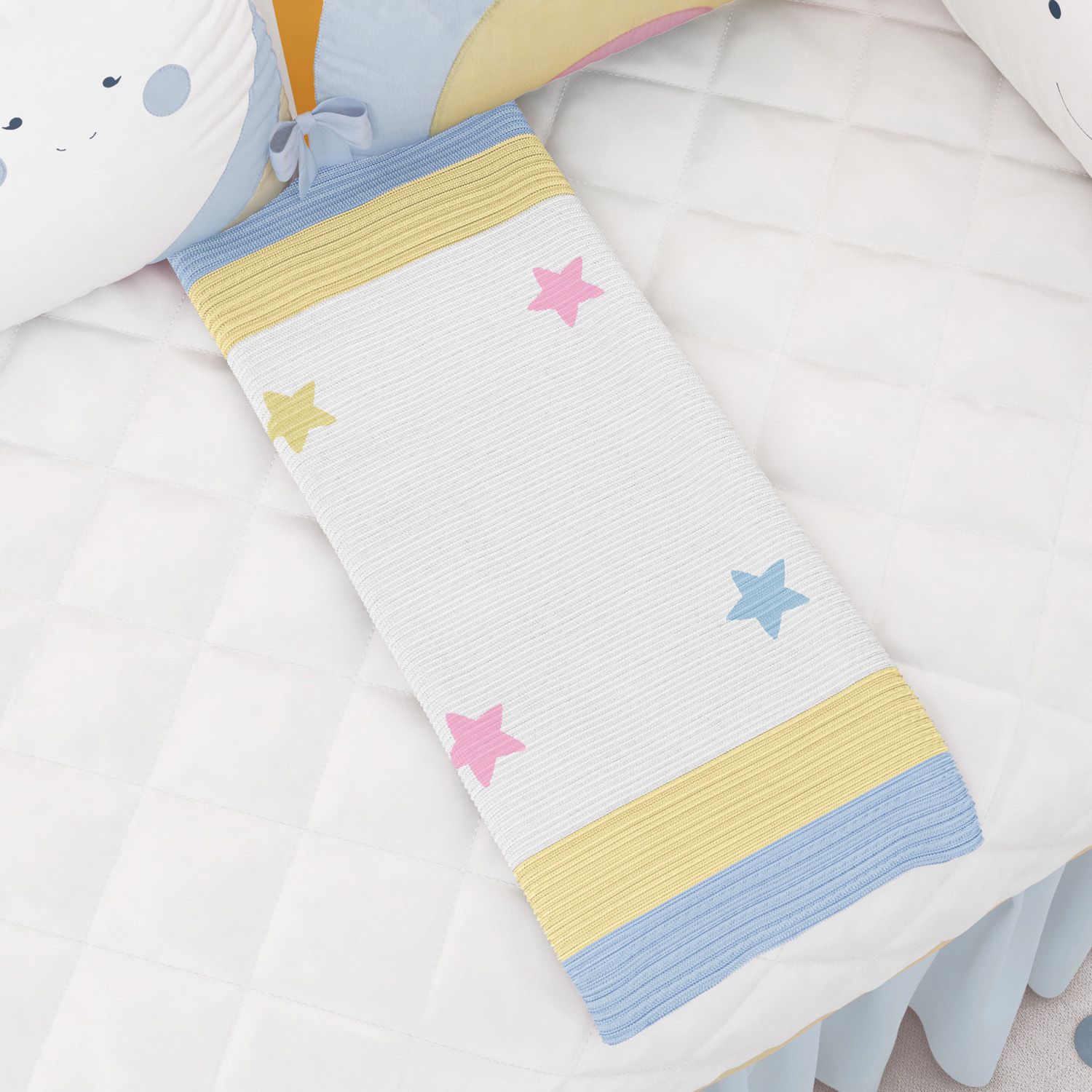 Manta Bebê Tricot Estrelinhas 1m