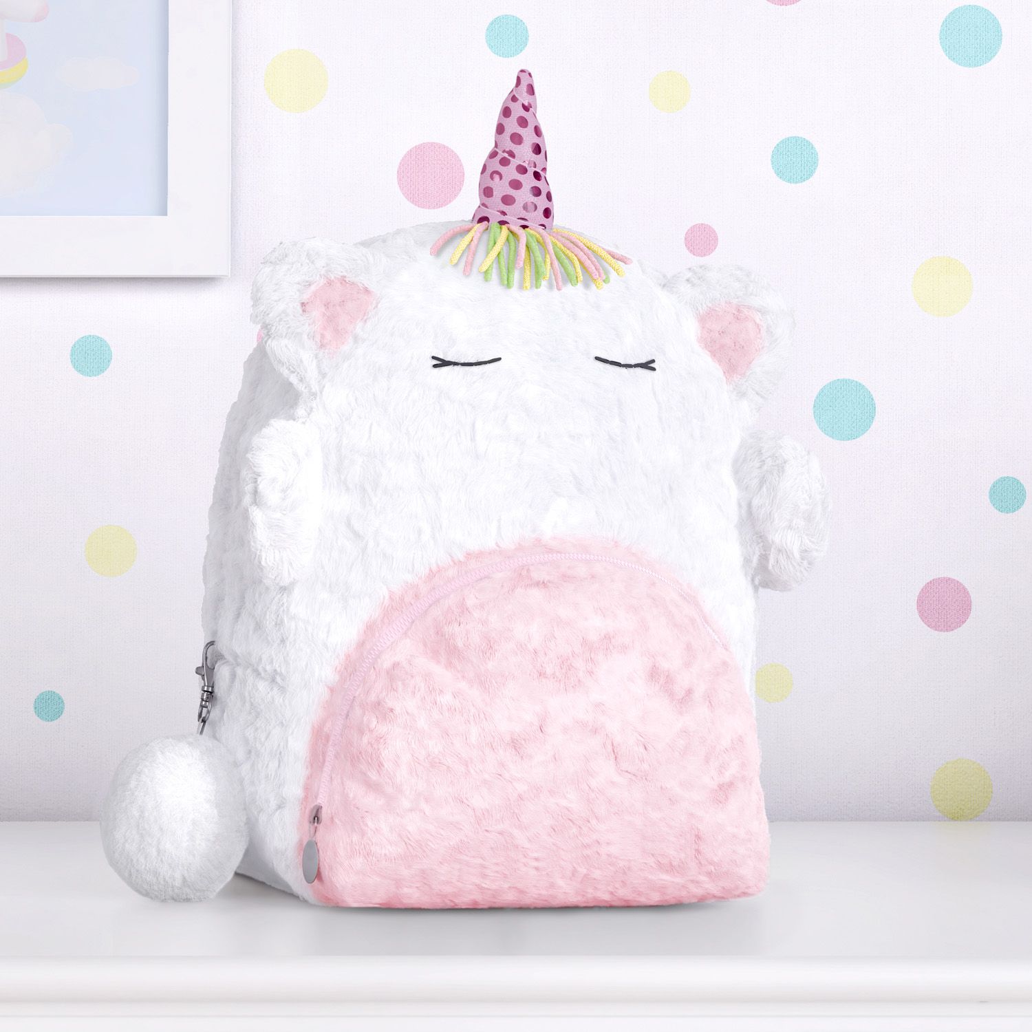 Mochila Pelúcia Unicórnio 23cm