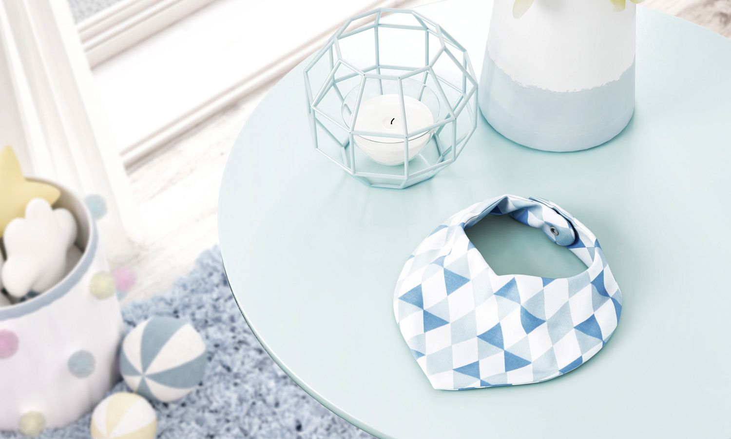 Babador Bandana Estampa Triângulo