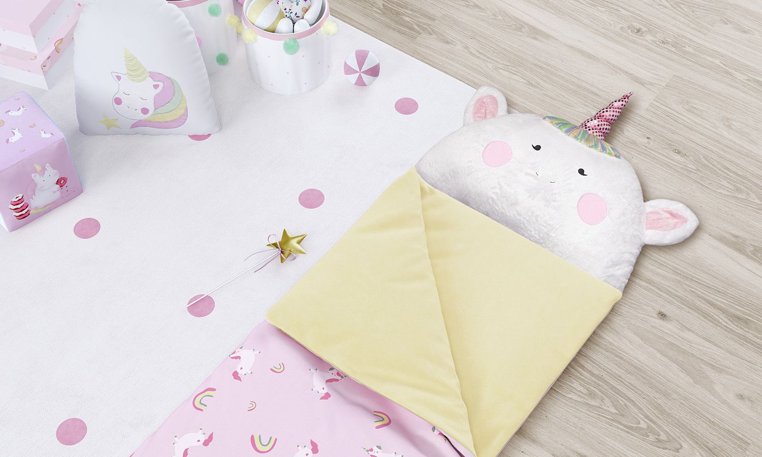 Saco de Dormir Infantil Amiguinhas Unicórnio 1,40m