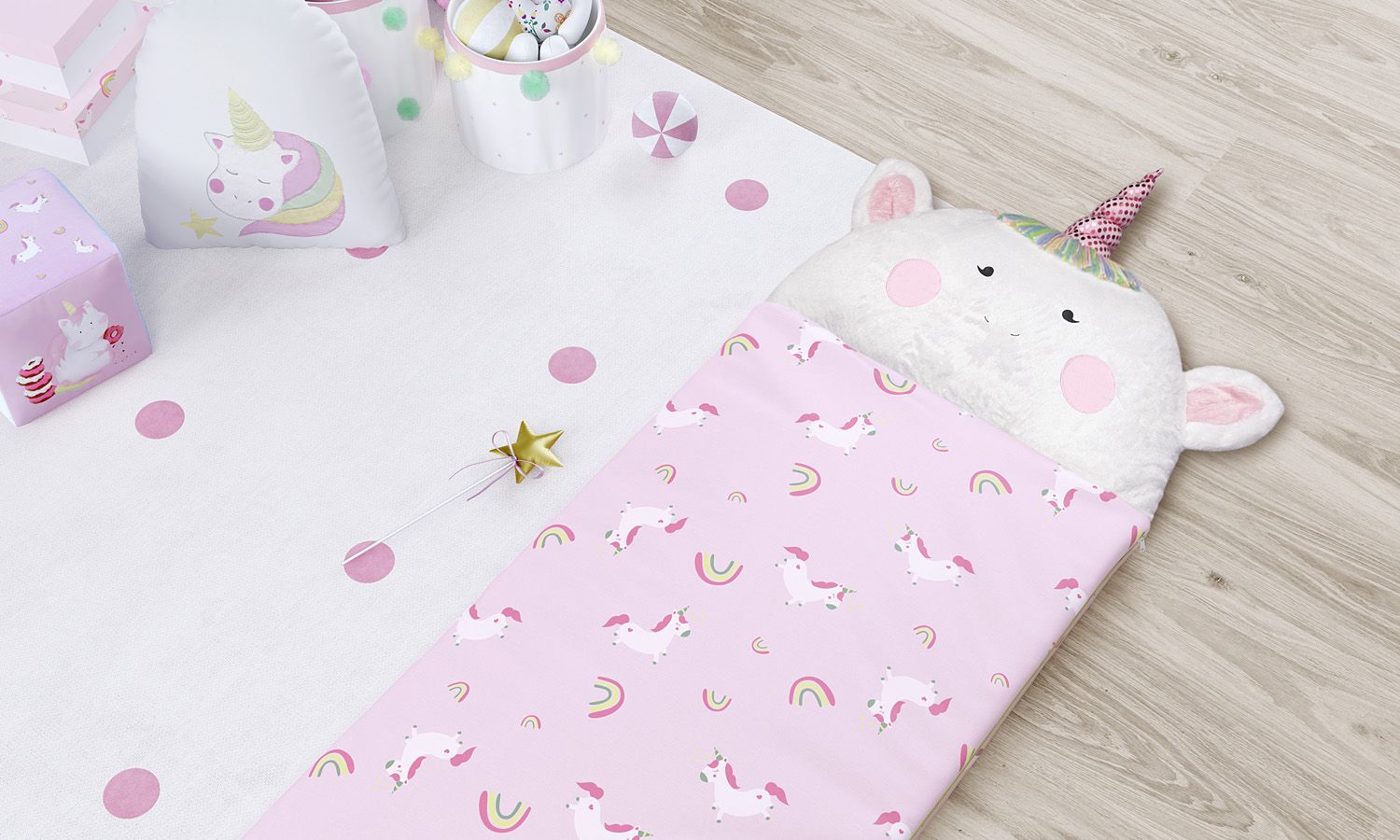 Saco de Dormir Infantil Amiguinhas Unicórnio 1,40m
