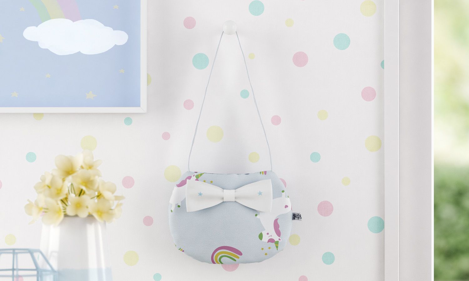 Bolsinha Infantil Amiguinhas Unicórnio 22cm