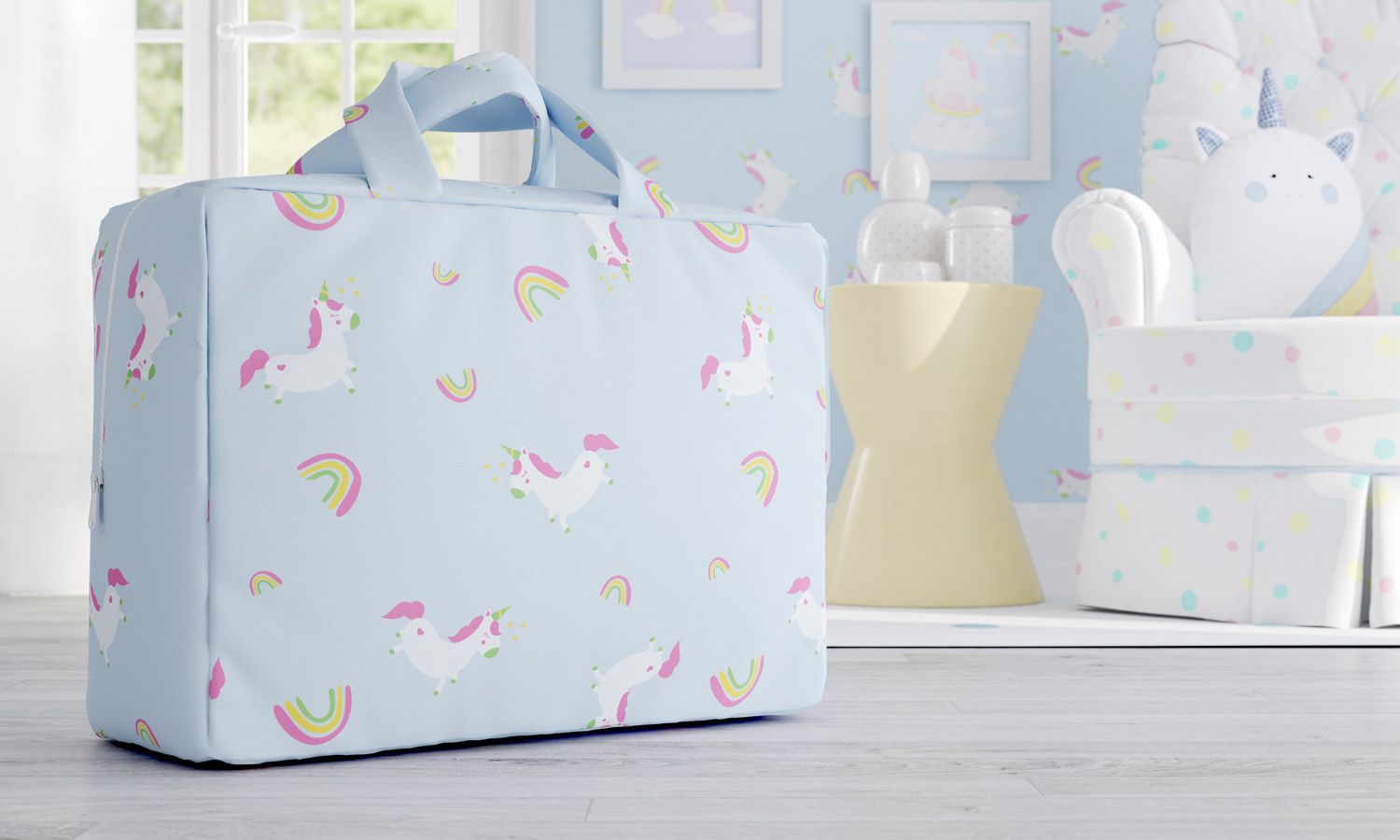 Bolsa de Tecido Infantil Amiguinhas Unicórnio 60cm