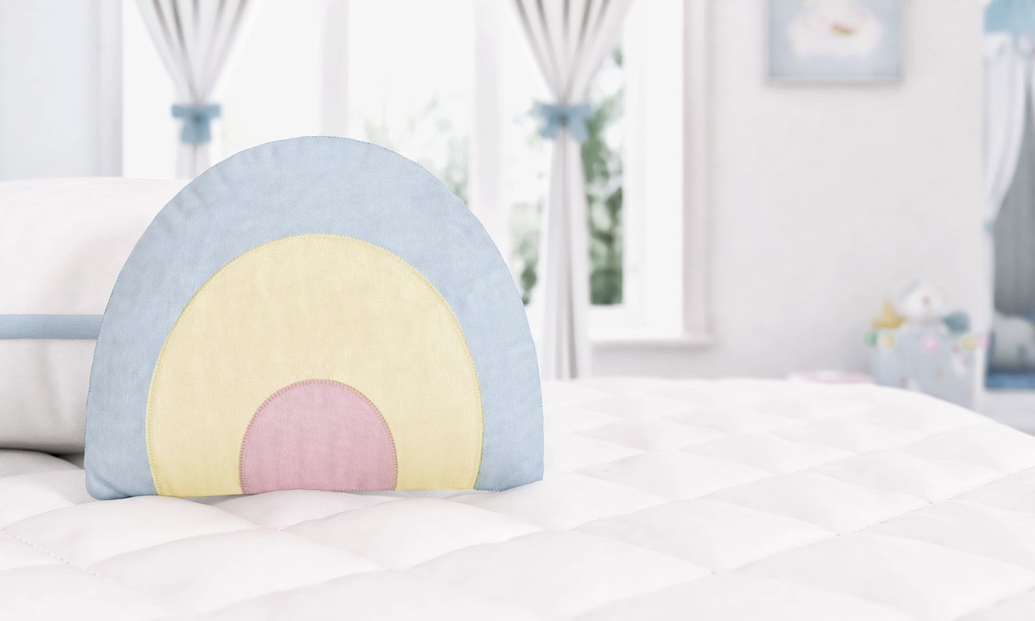 Almofada Formato Arco-Íris 25cm