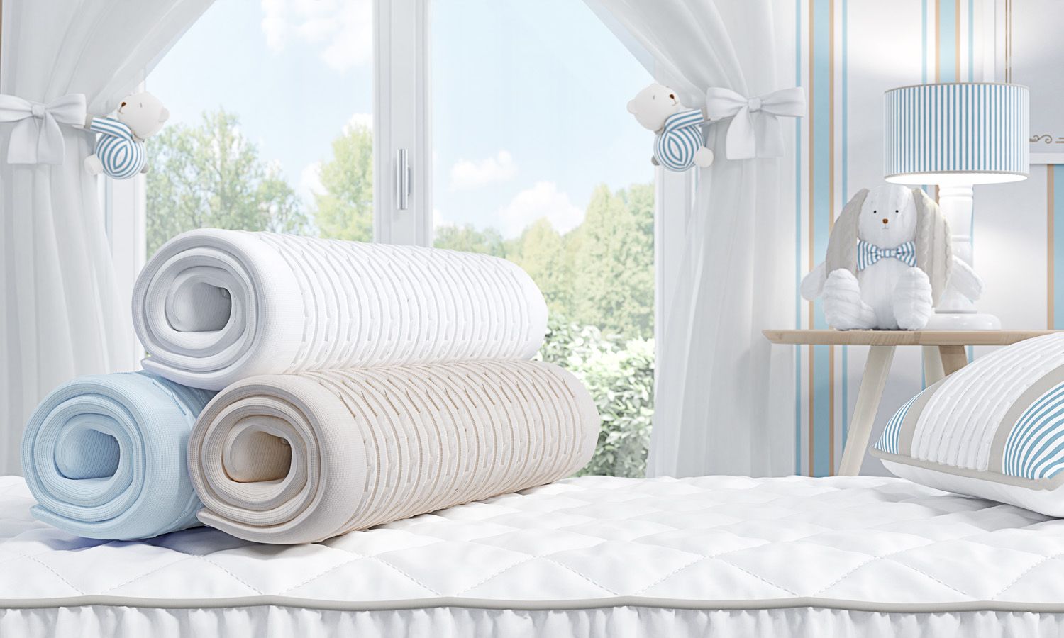 Manta Bebê Tricot Luxo Branco 1m