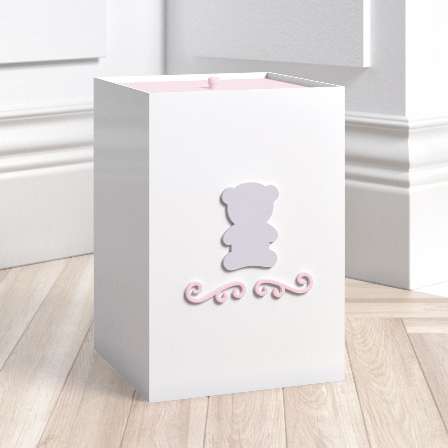 Lixeira Urso Luxo Azul