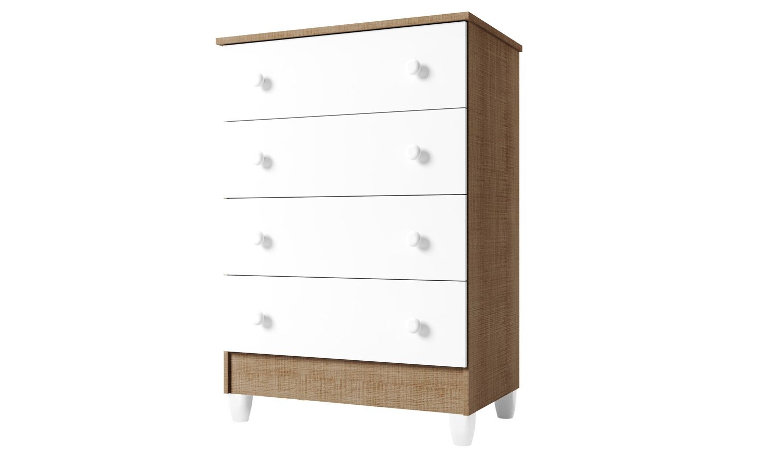 Cômoda Infantil Branco Mel Flat — vista alternativa