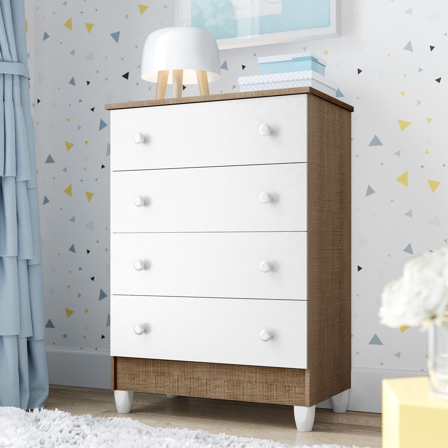 Cômoda Infantil Branco Mel Flat