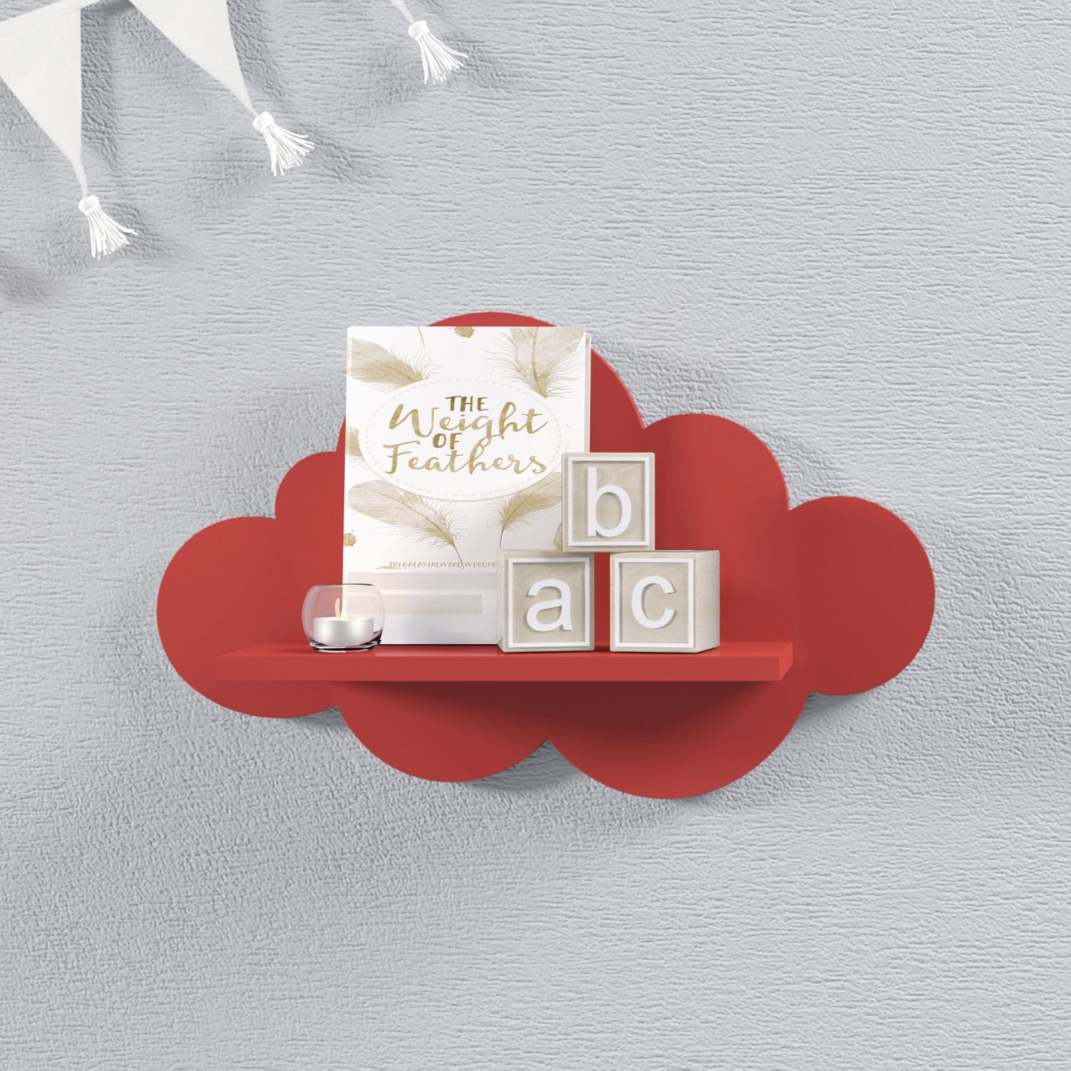 Prateleira Nuvem Rosa P