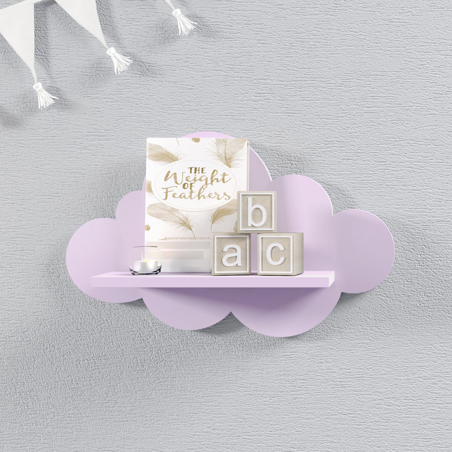 Prateleira Nuvem Rosa P