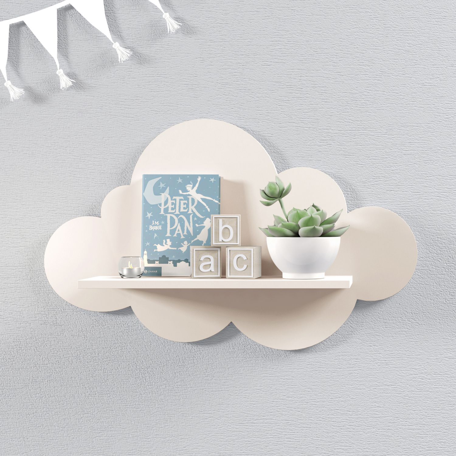 Prateleira Nuvem Rosa M