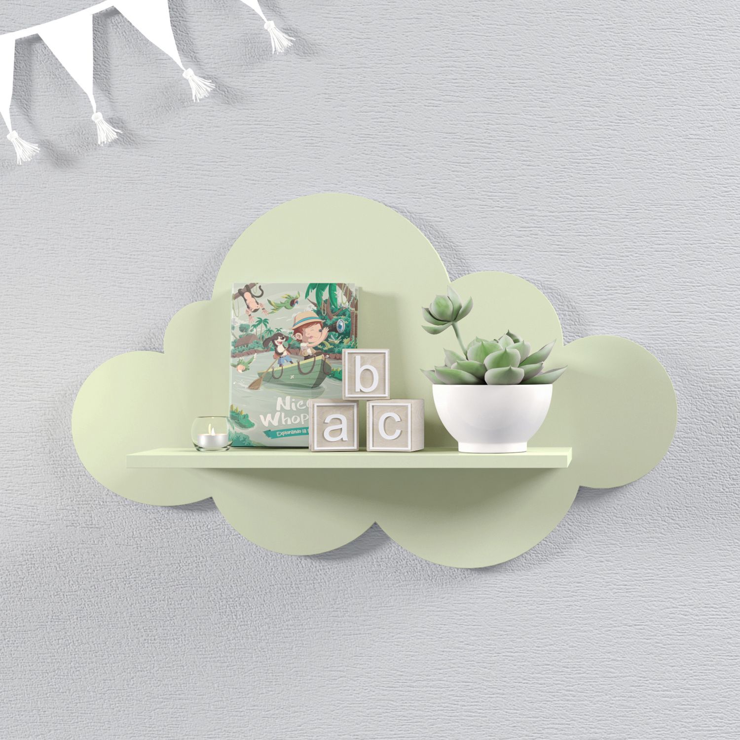 Prateleira Nuvem Rosa M