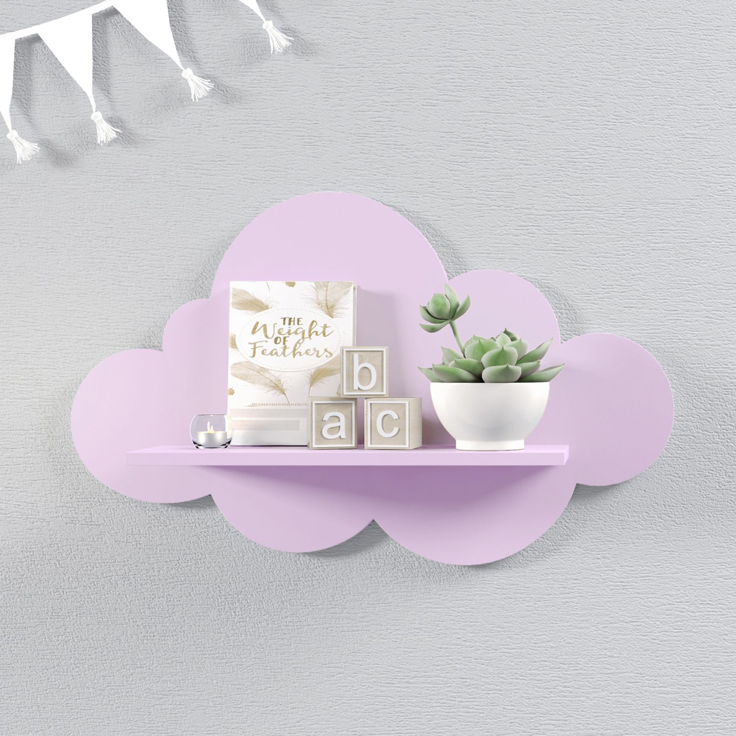 Prateleira Nuvem Rosa M