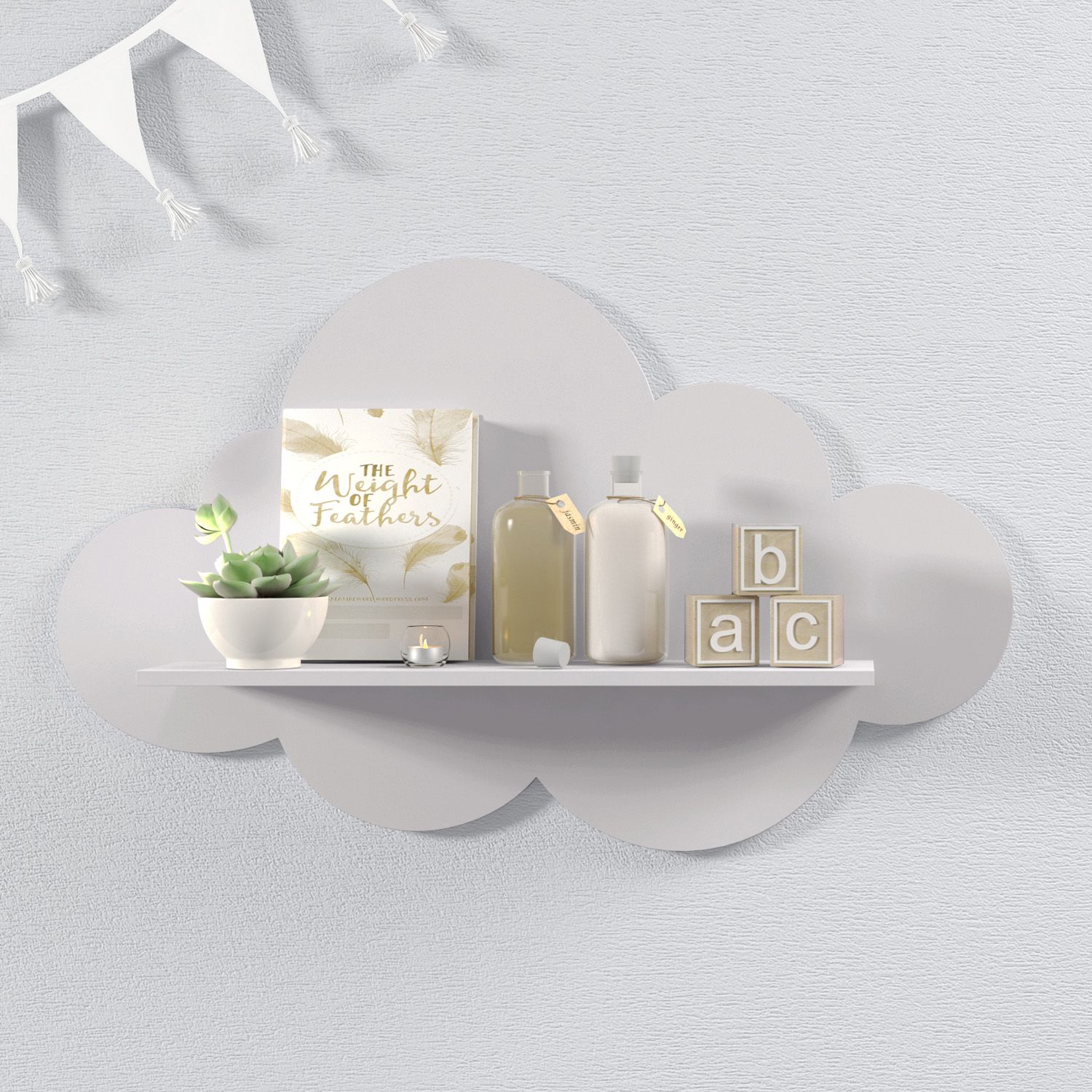 Prateleira Nuvem Rosa G