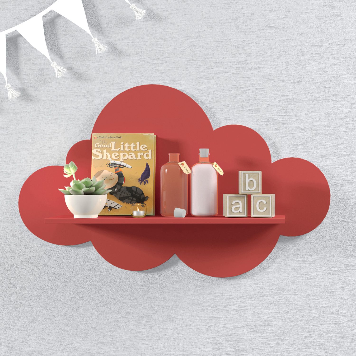 Prateleira Nuvem Rosa G